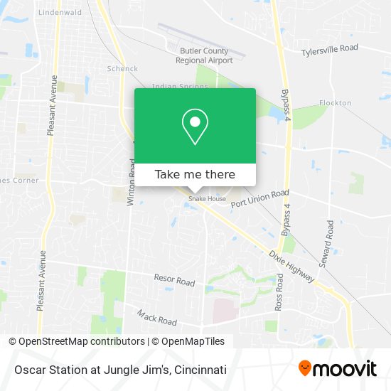 Oscar Station at Jungle Jim's map