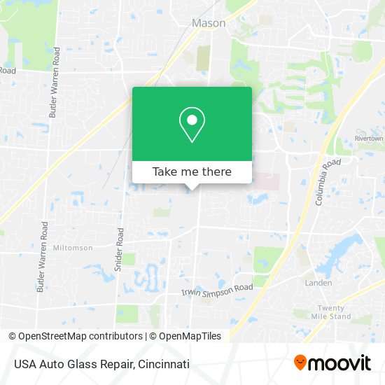 USA Auto Glass Repair map