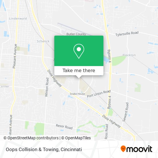 Oops Collision & Towing map