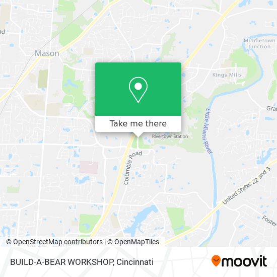 Mapa de BUILD-A-BEAR WORKSHOP