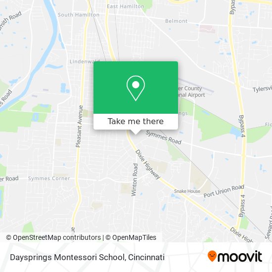 Mapa de Daysprings Montessori School
