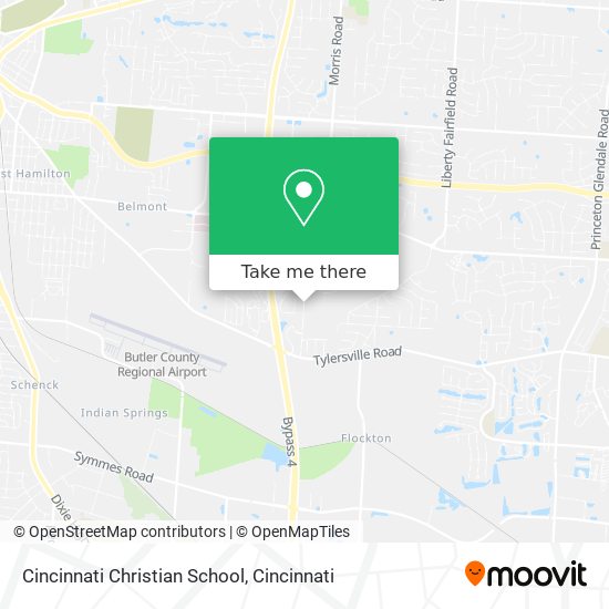Mapa de Cincinnati Christian School
