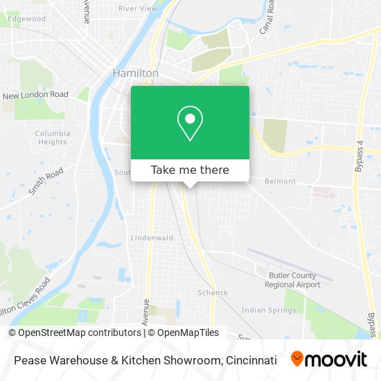 Pease Warehouse & Kitchen Showroom map