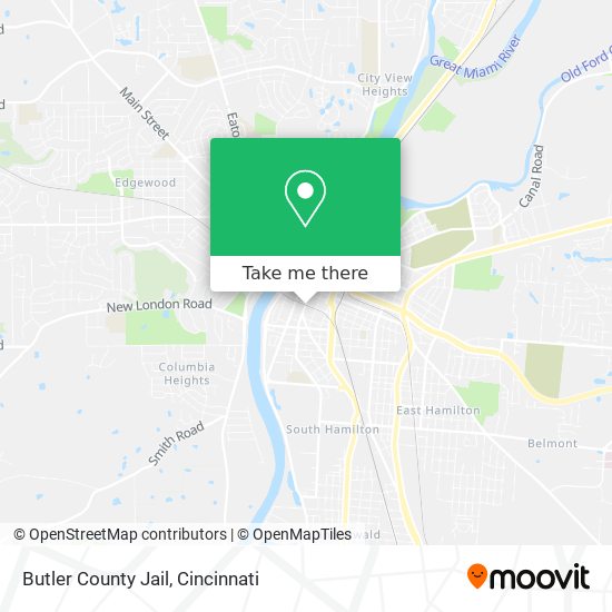 Butler County Jail map