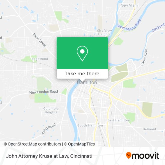 John Attorney Kruse at Law map