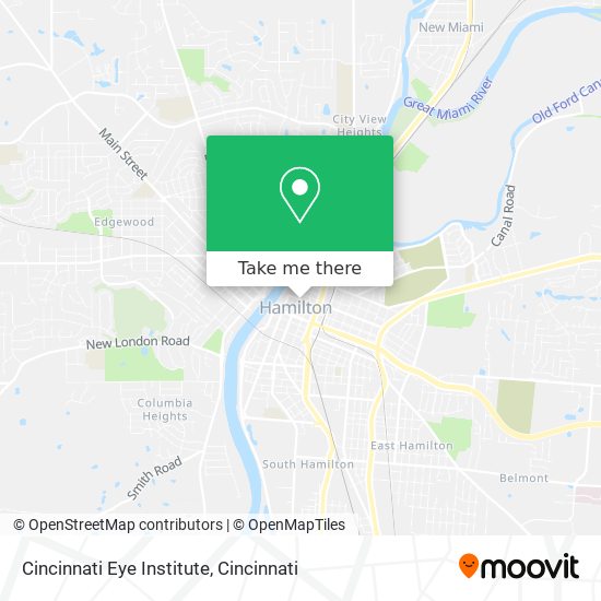 Cincinnati Eye Institute map
