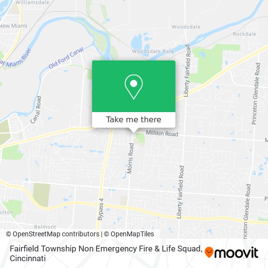 Mapa de Fairfield Township Non Emergency Fire & Life Squad