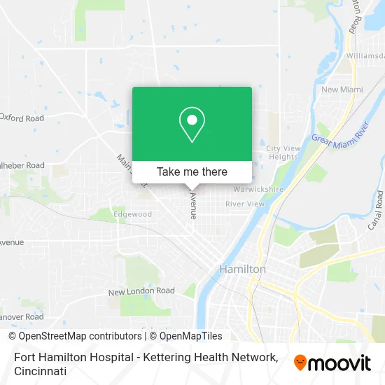 Fort Hamilton Hospital - Kettering Health Network map