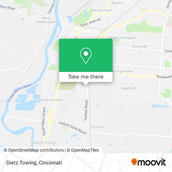 Dietz Towing map