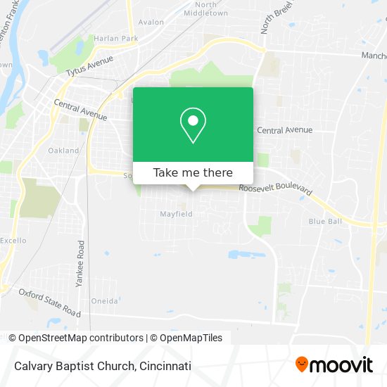 Mapa de Calvary Baptist Church