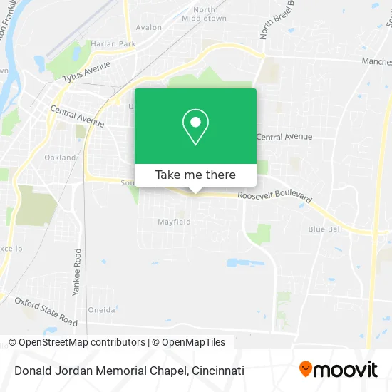 Donald Jordan Memorial Chapel map