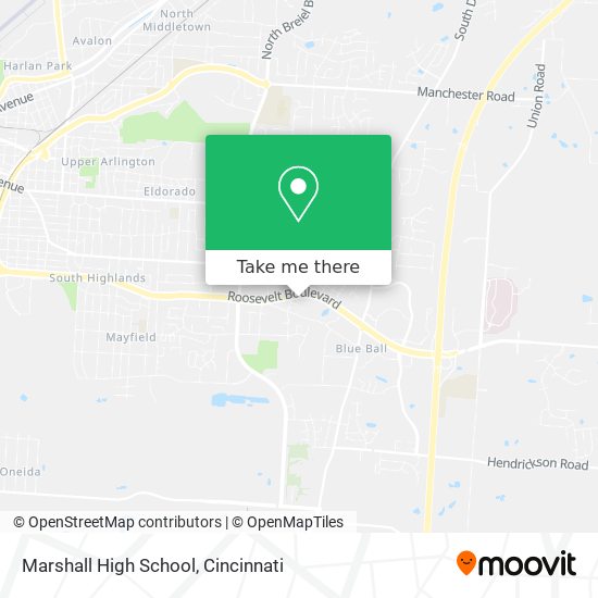 Marshall High School map