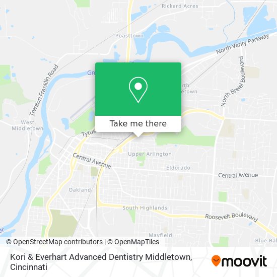 Mapa de Kori & Everhart Advanced Dentistry Middletown