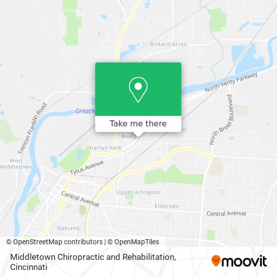 Middletown Chiropractic and Rehabilitation map