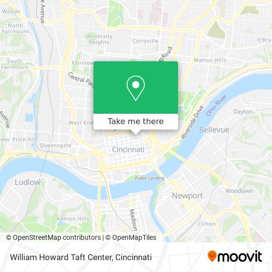 William Howard Taft Center map