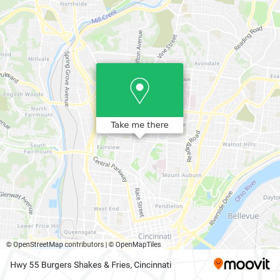Hwy 55 Burgers Shakes & Fries map