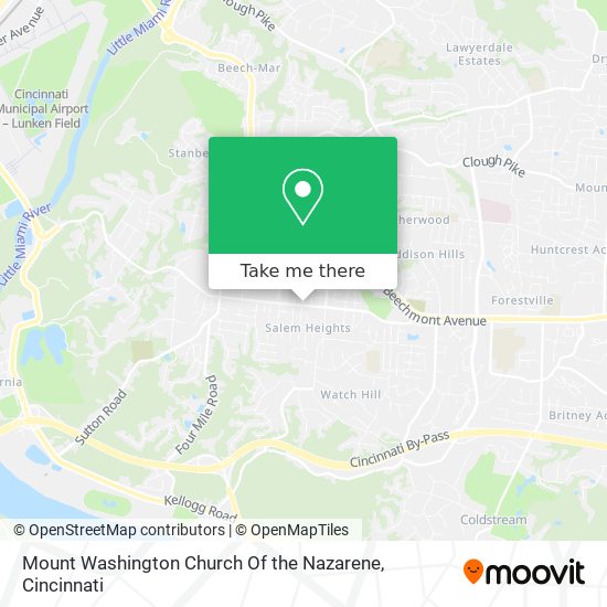 Mount Washington Church Of the Nazarene map