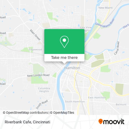 Riverbank Cafe map