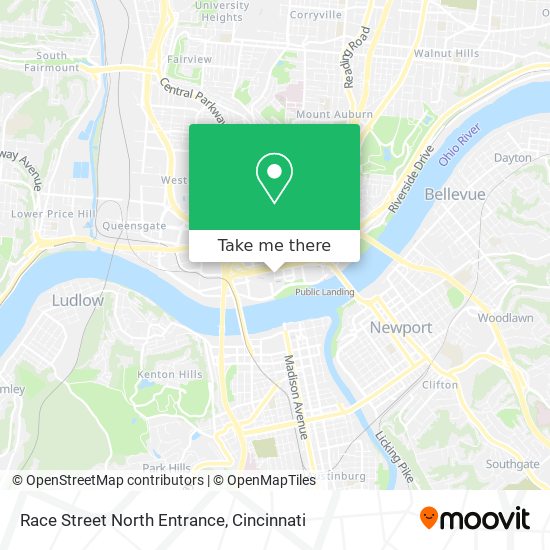 Mapa de Race Street North Entrance