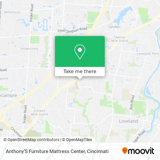 Anthony’S Furniture Mattress Center map