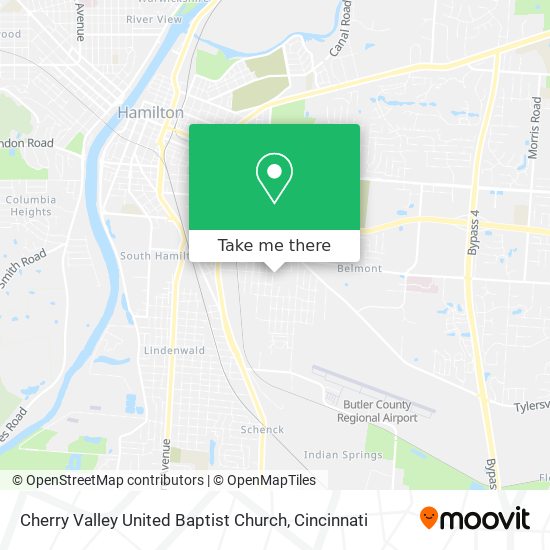 Mapa de Cherry Valley United Baptist Church