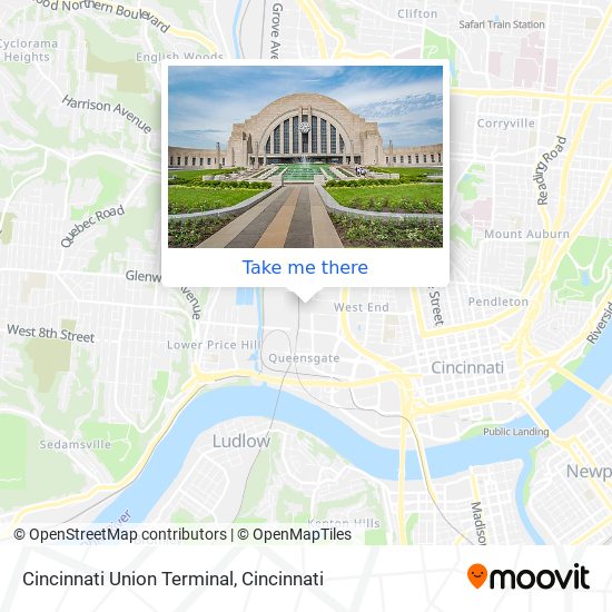 Mapa de Cincinnati Union Terminal