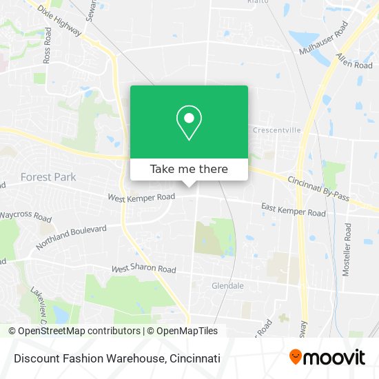 Discount Fashion Warehouse map