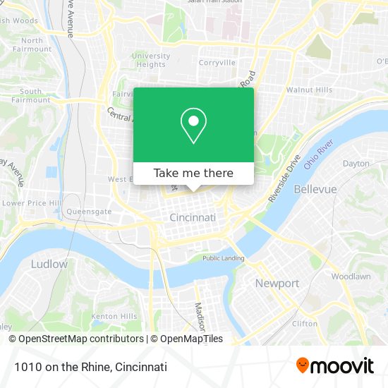 1010 on the Rhine map