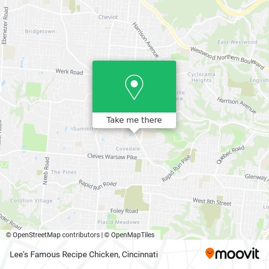 Lee's Famous Recipe Chicken map