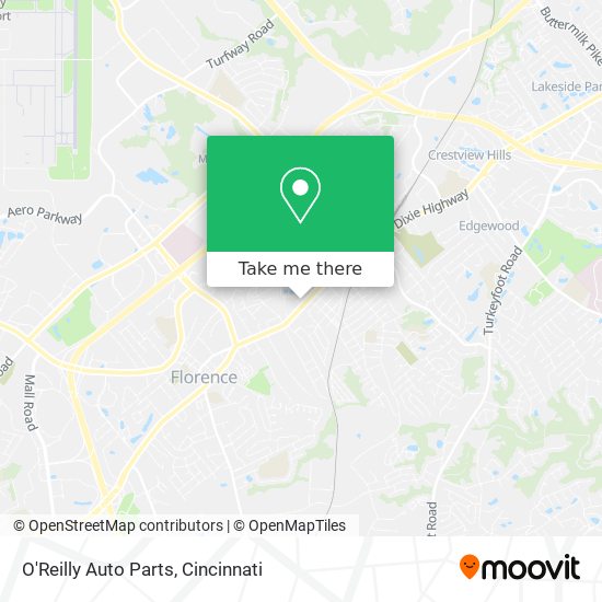 Mapa de O'Reilly Auto Parts