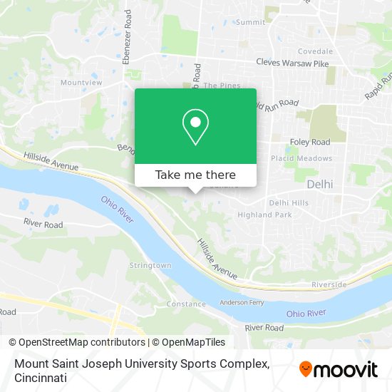 Mount Saint Joseph University Sports Complex map