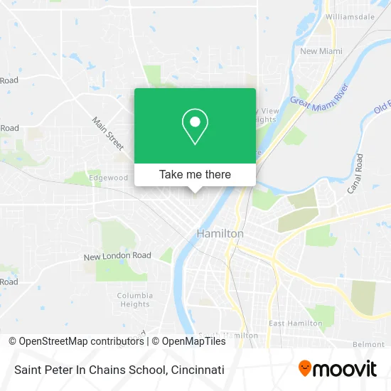 Saint Peter In Chains School map