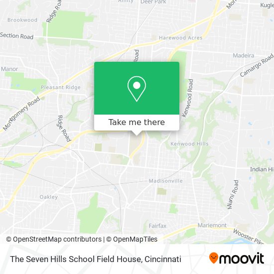 The Seven Hills School Field House map