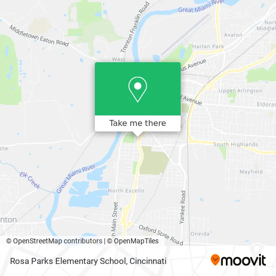 Rosa Parks Elementary School map