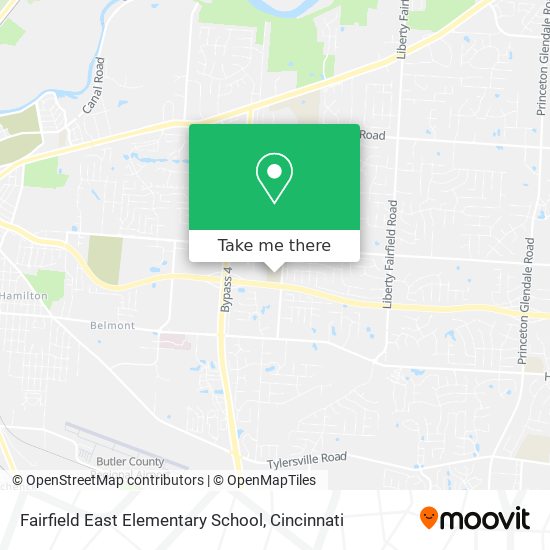 Fairfield East Elementary School map