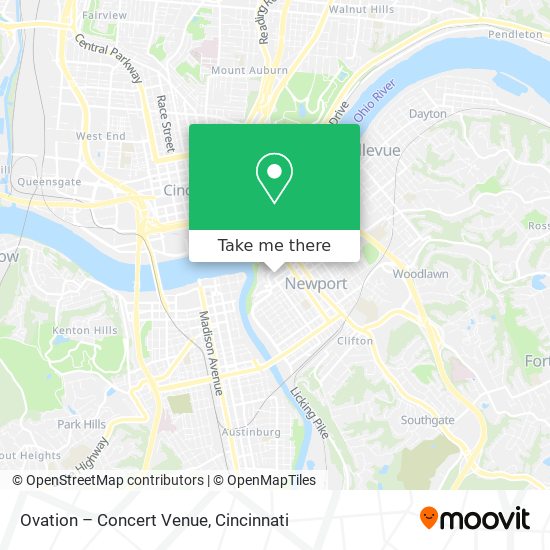 Ovation – Concert Venue map