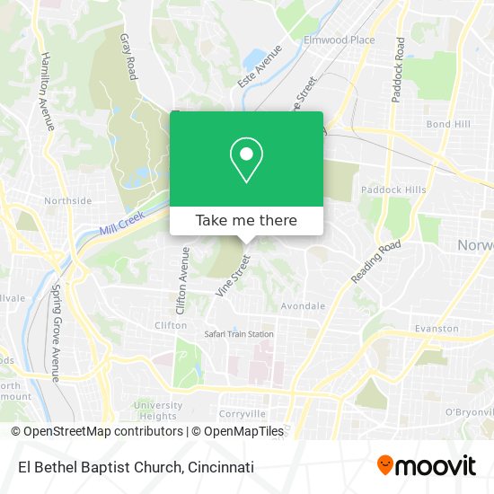 Mapa de El Bethel Baptist Church