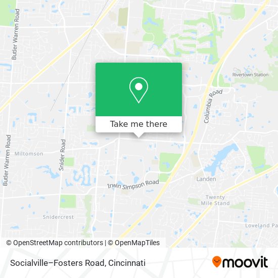 Socialville–Fosters Road map