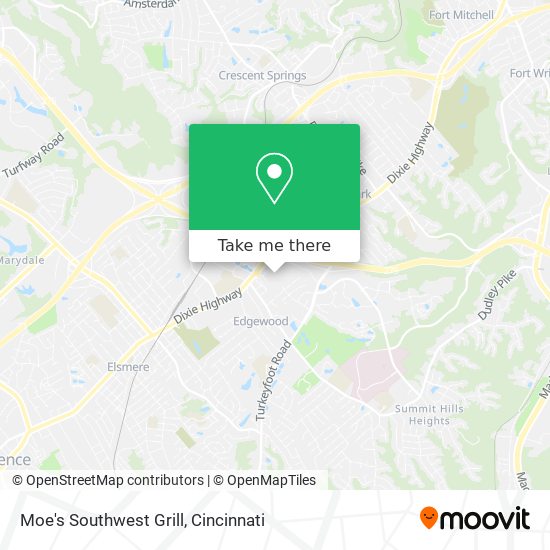 Moe's Southwest Grill map