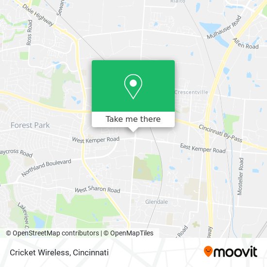 Cricket Wireless map