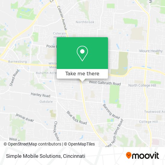 Simple Mobile Solutions map