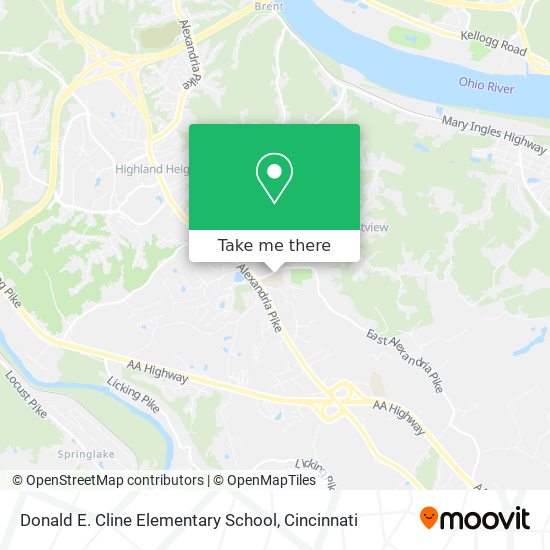 Mapa de Donald E. Cline Elementary School