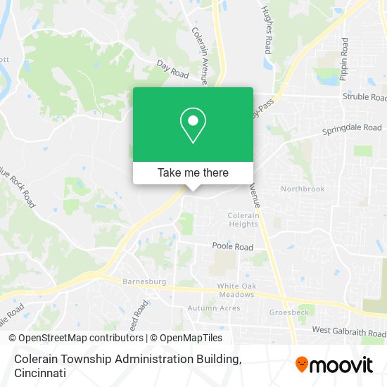Colerain Township Administration Building map