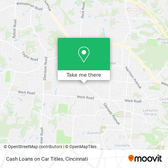 Cash Loans on Car Titles map