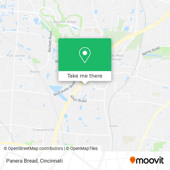 Mapa de Panera Bread