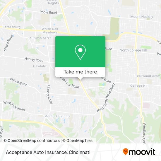 Acceptance Auto Insurance map