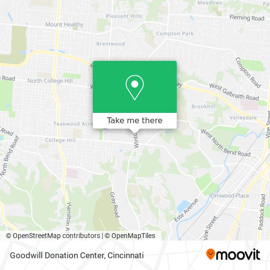 Mapa de Goodwill Donation Center