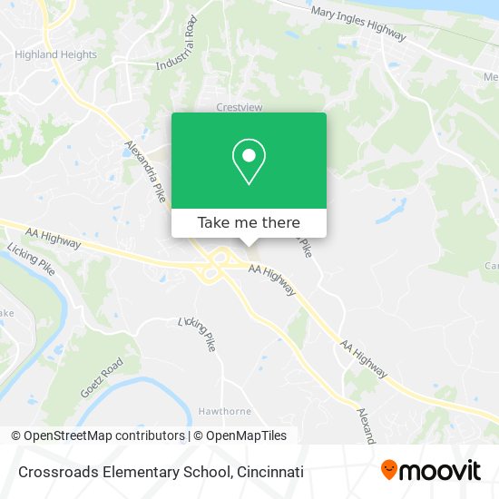 Crossroads Elementary School map