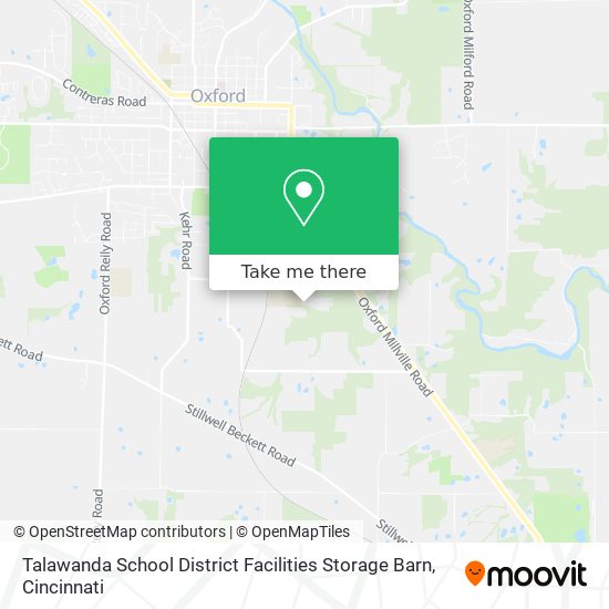 Talawanda School District Facilities Storage Barn map