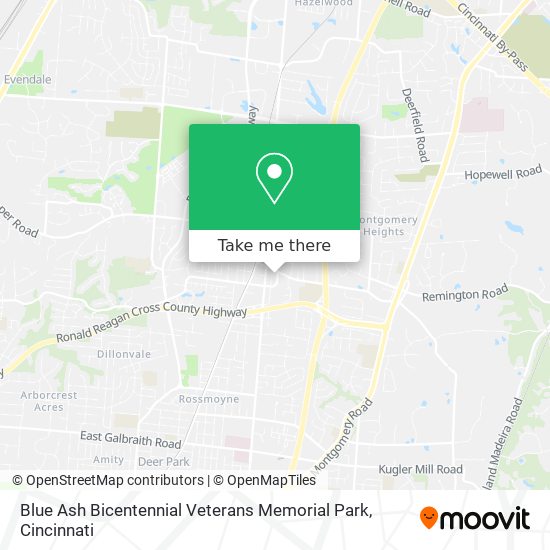 Mapa de Blue Ash Bicentennial Veterans Memorial Park